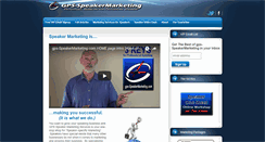 Desktop Screenshot of gps-speakermarketing.com